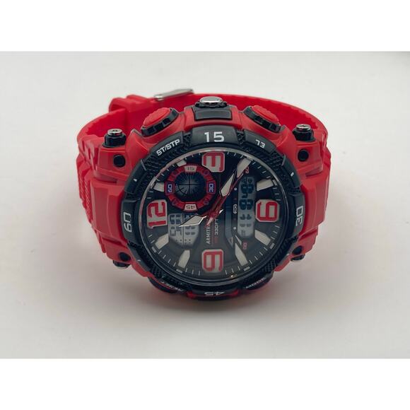Armitron Pro Sport Mens Digital Analog Multifunction Watch 52mm WR Timer Alarm - Picture 8 of 13